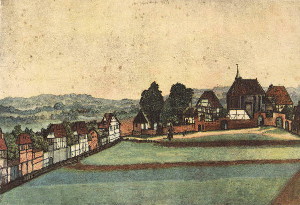 Albrecht Durer -- Group of Houses, Nuremberg