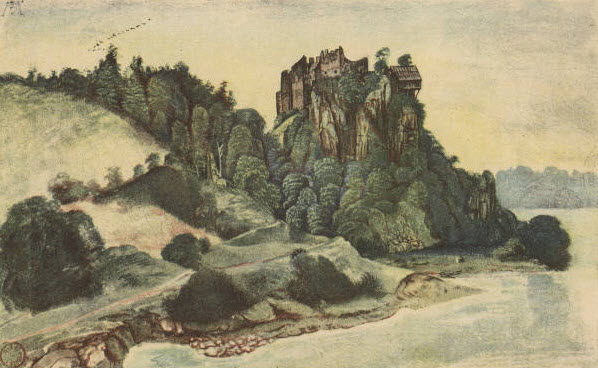Albrecht Durer -- Old Castle in the Dolomite Mountains